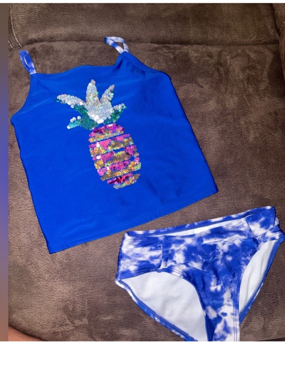 Cat & Jack Blue 2 piece swimsuit
